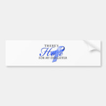 There's Hope for Colon Cancer Daughter Bumper Stickers