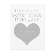 There's no better place than your heart (Gray) Postcard