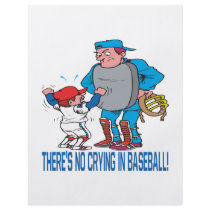 Theres No Crying In Baseball Flyer Design