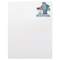 Theres No Crying In Baseball Personalized Letterhead