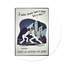 There's No Medicine For Regret stickers by ww2posters There's No Medicine For Regret stickers
