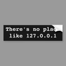 There's no place bumper stickers
