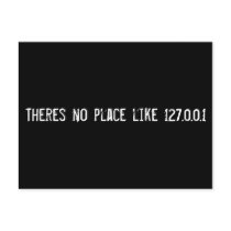 Theres no place like 127.0.0.1 postcards