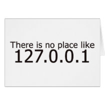 Theres no place like home ip address card