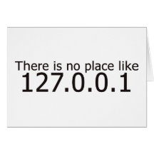 Theres no place like home ip address card