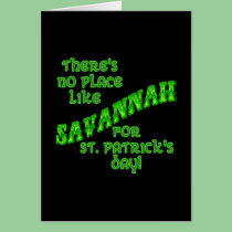 There's No Place Like Savannah on St. Pat's Day cards