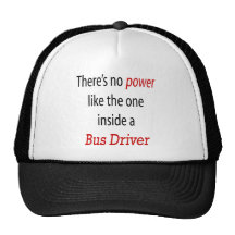 There's No Power Like The One Inside A Bus Driver Mesh Hat