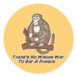Theres No Wrong Way To Eat A Rhesus Sticker