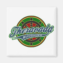 Therevada Buddhism Fridge Magnet