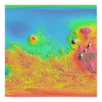 Thermal Inertia Map of Mars Poster posters