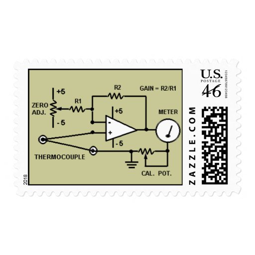 Thermocouple Circut Postage Stamp