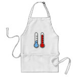 Thermometer cold hot coldly warmly aprons