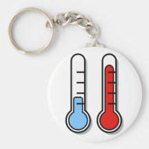 Thermometer cold hot coldly warmly key chains