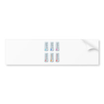 Thermometer series set bumper stickers