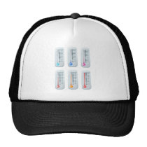 Thermometer series set mesh hat