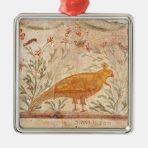 thermopolium  depicting phoenix and inscription christmas ornaments