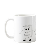 thesaurus and dictionary coffee mugs