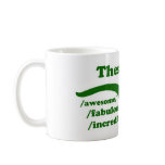 Thesaurus Dinosaur is Awesome mugs
