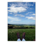 "These boots were made for walking" Greeting Cards