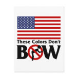 These colors don't Bow! postcards
