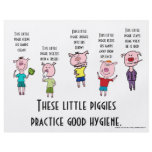 piggies, pigs, piglets, flyers, notices, stickers,