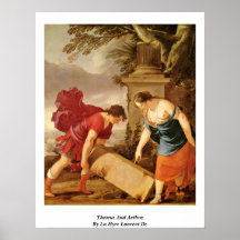 Theseus And Aethra By La Hyre Laurent De Posters