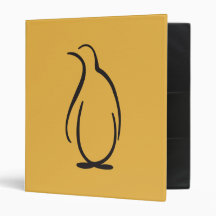 Theta Phi Alpha Penguin Logo 3 Ring Binder