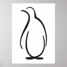 Theta Phi Alpha Penguin Logo Print