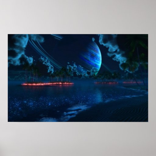 Thetis Tropic Night Canvas Posters