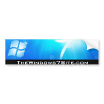 TheWindows7Site Bumper Sticker bumper stickers