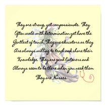 "They Are Nurses", Canvas Art Print Poem For Nurse by gailg1957 "They Are Nurses", Canvas Art Print Poem For Nurse
