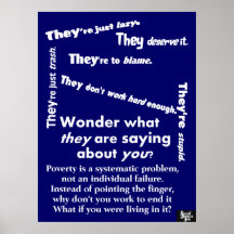 They Are Poverty Poster