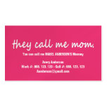 THEY CALL ME MOMMY CARD business cards