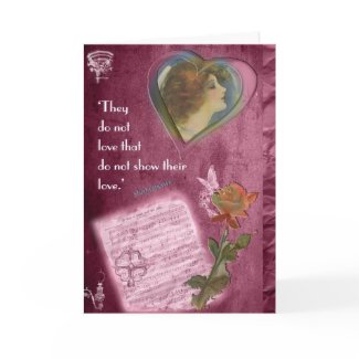 They Do Not Love...Valentine Greeting Card card