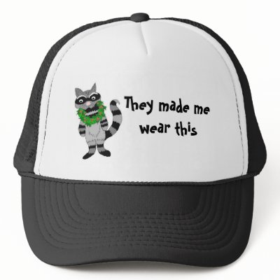 They made me wear this... mesh hat by seashell2