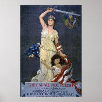 They Shall Not Perish ~ Vintage WW1 Print