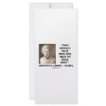They Should Rule Who Are Able To Rule Best Customized Rack Card