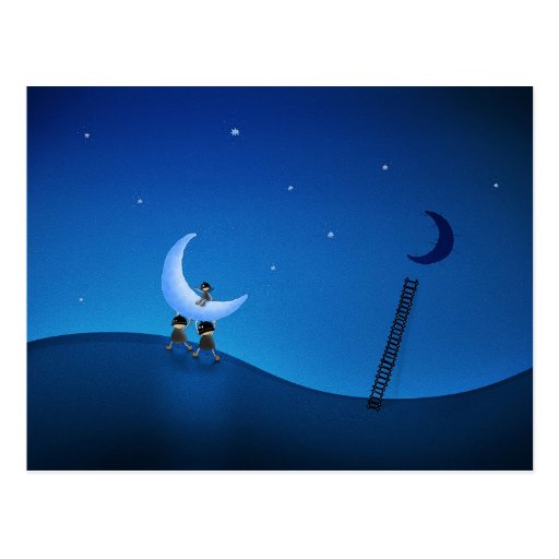 They Stole The Moon (Version 2008) Postcard