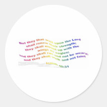 They that wait round sticker
