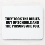 They took the bibles out of school mouse pads