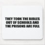 They took the bibles out of school mouse pads