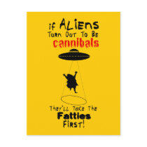 They'll Take the Fatties First Postcard