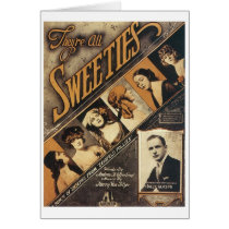 They're All Sweeties Vintage Songbook Cover cards