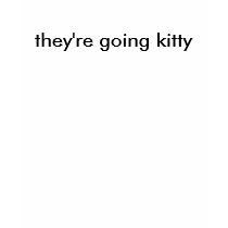 they're going kitty t-shirts