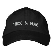 THICK & HUGE embroidered hats by pandtnash THICK & HUGE embroidered hats