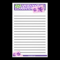 Thick Line Floral Stationery stationery