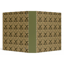 Thick Velvet Brocade Vinyl Binder