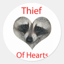 Thief Of Hearts Round Sticker
