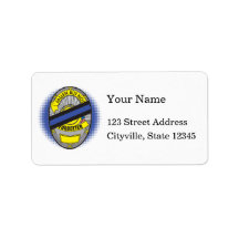 Thin Blue Line Badge Personalized Address Label