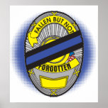 Thin Blue Line Badge Posters